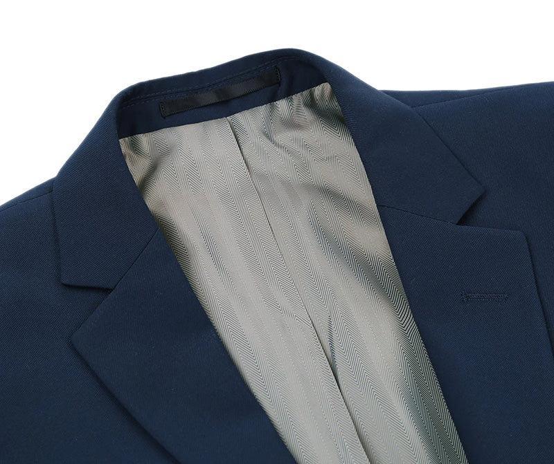 Vanderbilt Collection - Classic 2 Piece Suit 2 Buttons Regular Fit In Navy Product Image