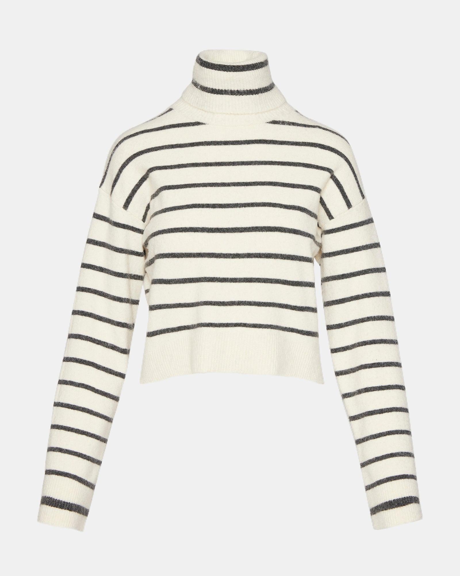 NARSHA SWEATER WHITE/BLACK Female Product Image