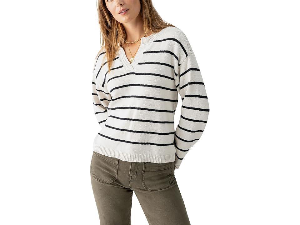 Sanctuary Chill Vibes Sweater (Chalk Black Stripe) Women's Sweater Product Image