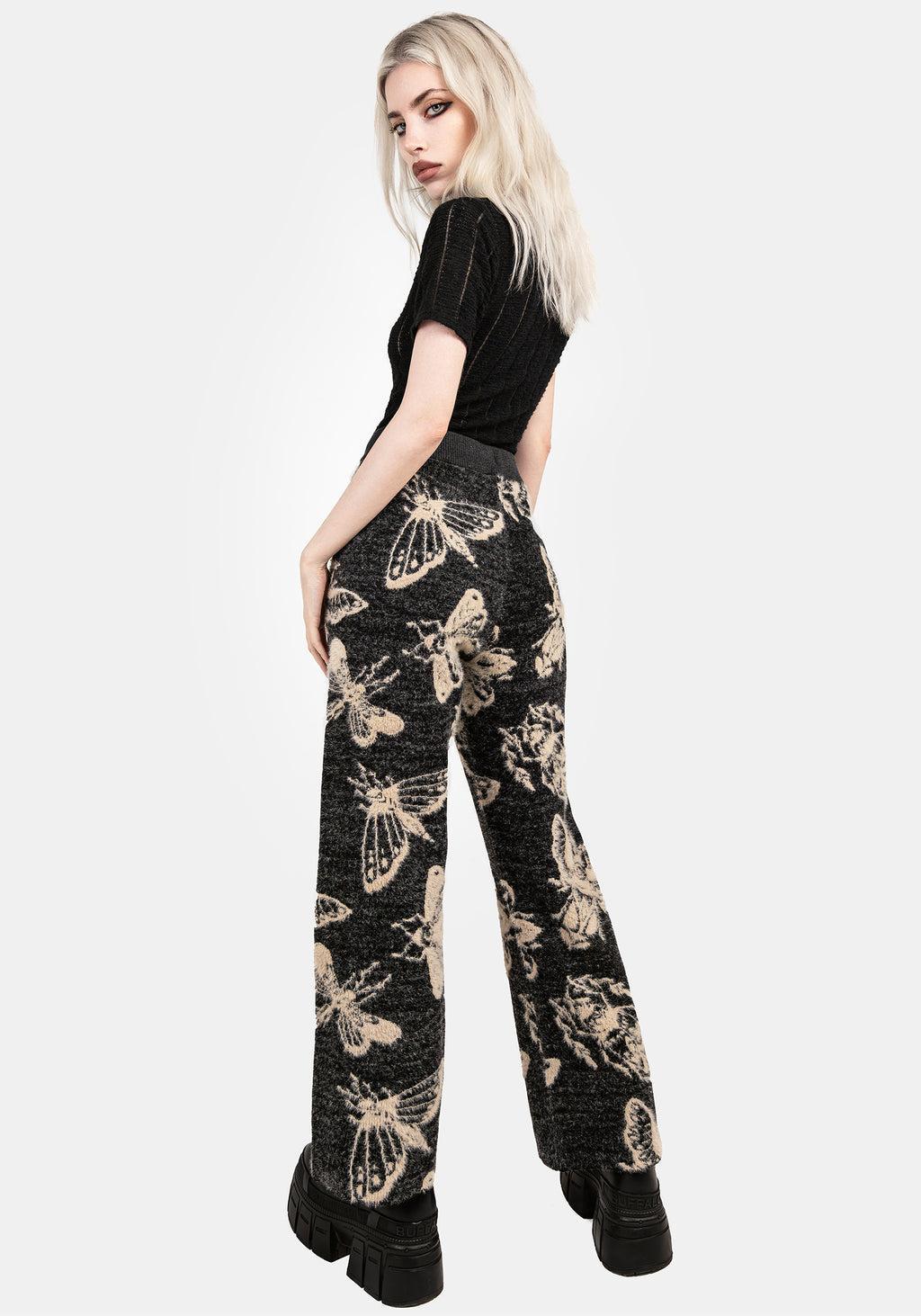 Silkmoth Knit Wide Leg Joggers Product Image