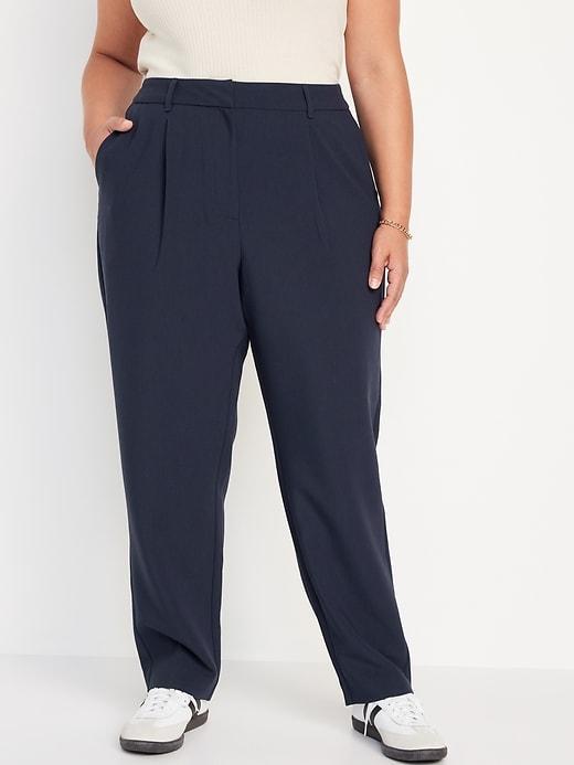 Extra High-Waisted Taylor Trouser Straight Pants Product Image