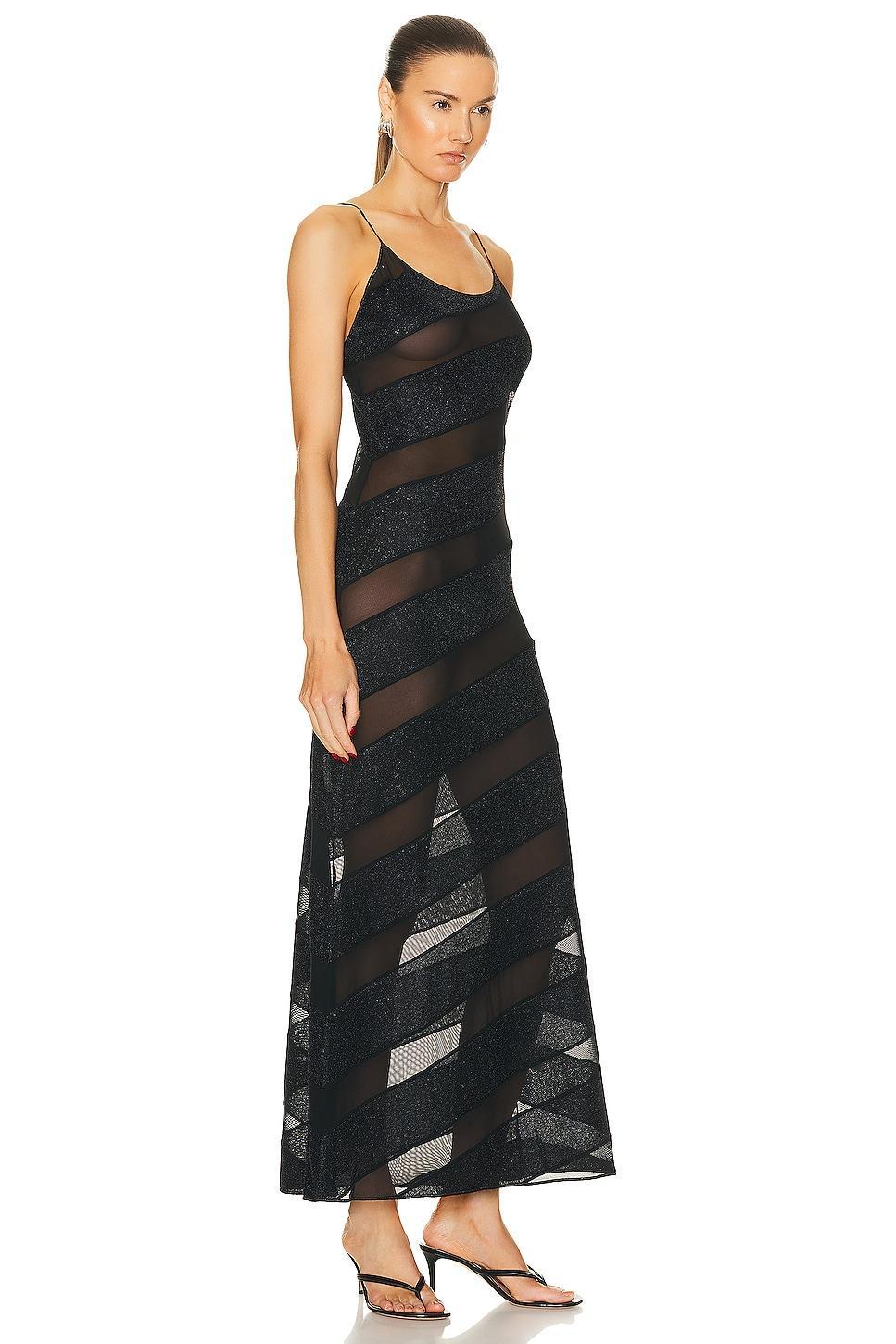 Oseree Lumière Twist Dress Black. (also in ). Product Image