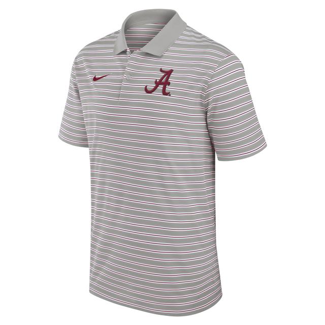 Alabama Crimson Tide Primetime Victory Striped Nike Men's Dri-FIT College Polo Product Image