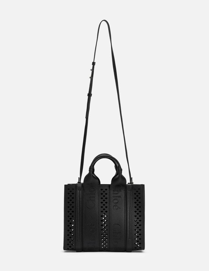 Small Woody Tote Bag In Black Product Image