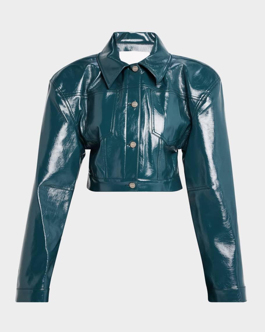 Mercer Cropped Vegan Leather Jacket product image