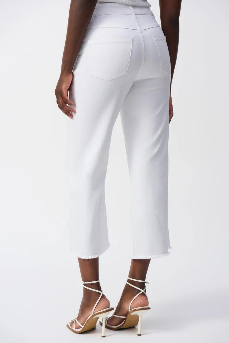 Culotte Jeans With Embellished Front Seam Product Image