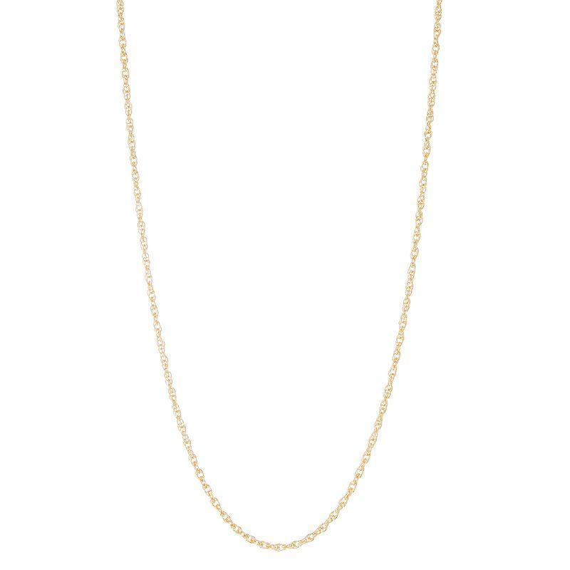 Jordan Blue 14k Gold Filled 2.8 mm Rope Chain Necklace, Womens Product Image