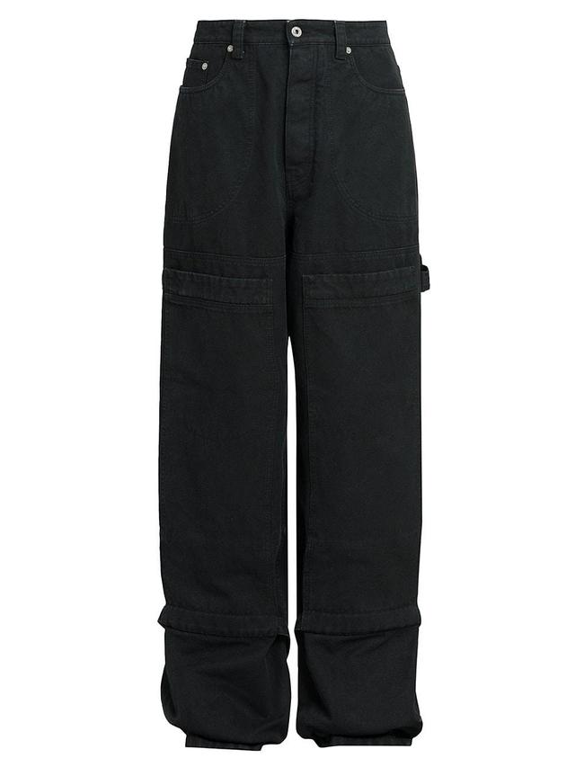 Mens Denim Relaxed-Fit Carpenter Pants Product Image