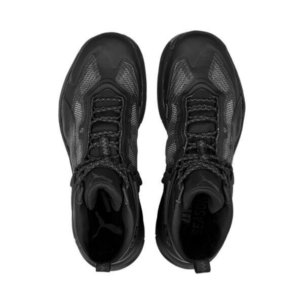 PUMA SEASONS Explore NITROâ¢ Mid GORE-TEX Men's Hiking Shoes in Black/Cool Dark Grey Product Image