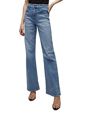 Womens Crosbie Wide-Leg Jeans Product Image