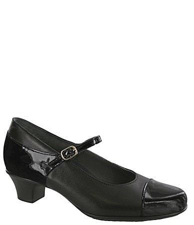 SAS Isabel Leather Block Heel Mary Jane Pumps Product Image