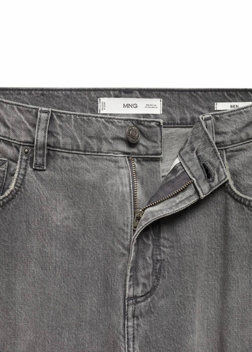 MANGO MAN - Ben tapered cropped jeans denim greyMen Product Image