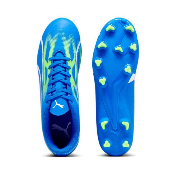 PUMA ULTRA PLAY FG/AG Men's Soccer Cleats Shoes in Ultra Blue/White/Pro Green Product Image