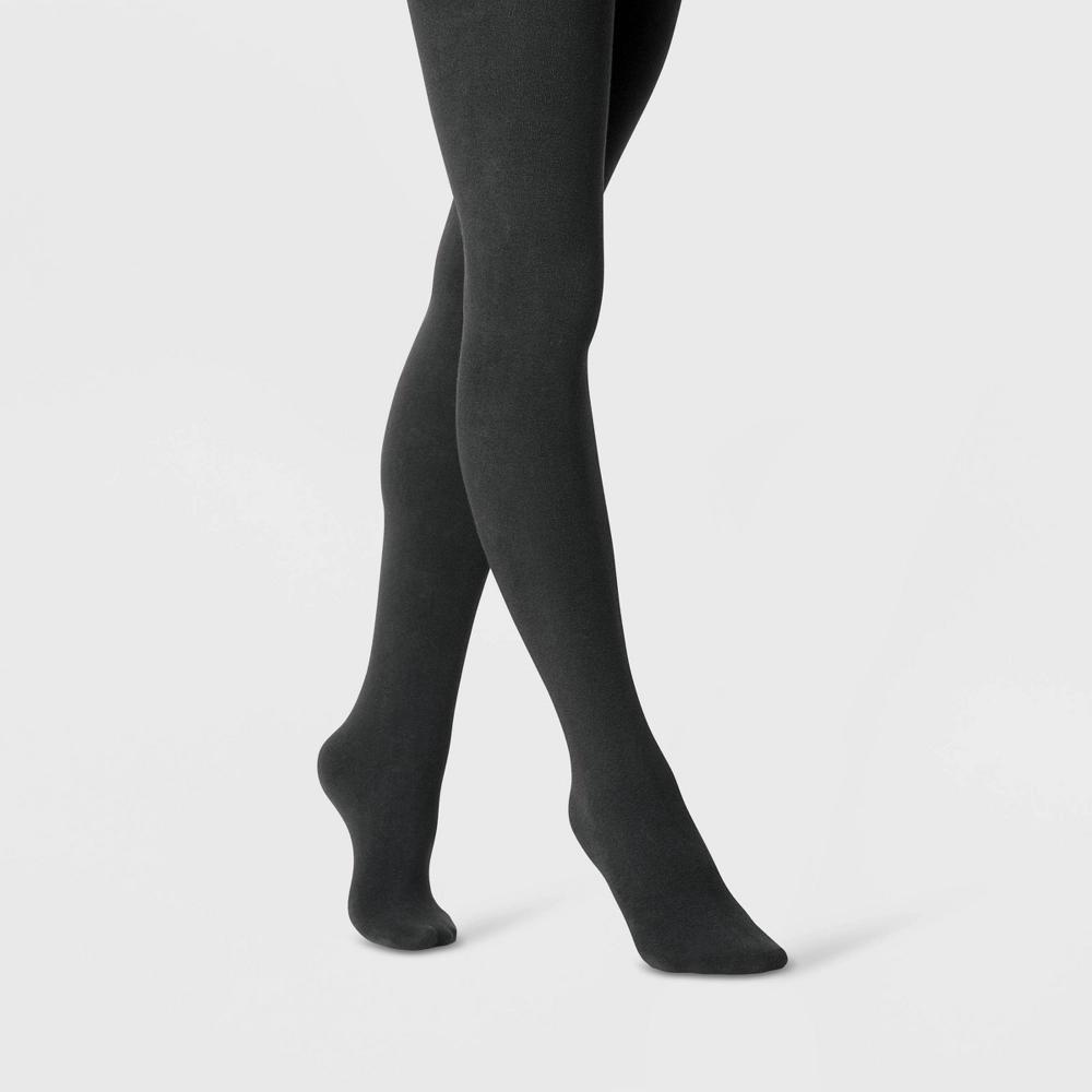 Women's Flat Knit Fleece Lined Tights - A New Day™ Product Image