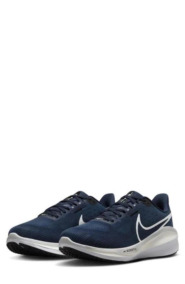 NIKE Zoom Vomero 17 Road Running Shoe In Mid Navy/pure Platinum/black Product Image