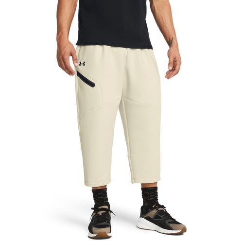 Under Armour Mens Under Armour Unstoppable Fleece Baggy Crop - Mens Silt/Black Product Image