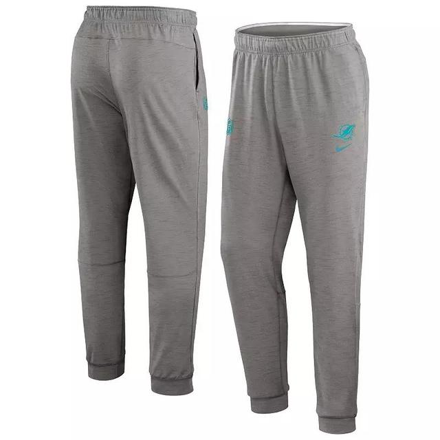 Mens Nike Heather Charcoal Miami Dolphins 2023 Sideline Performance Jogger Pants Product Image