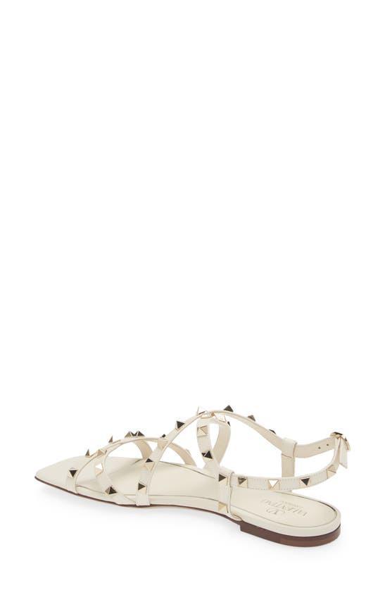 VALENTINO GARAVANI Rockstud Sandal In Light Ivory Product Image