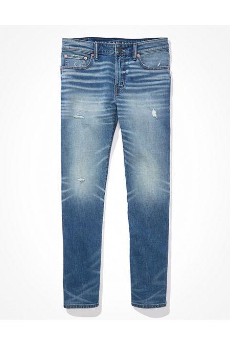 AE AirFlex Distressed Slim Straight Jean Mens Product Image