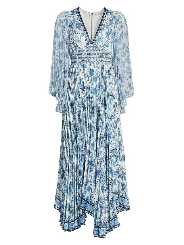 Womens Sion Floral Pleated Maxi Dress Product Image