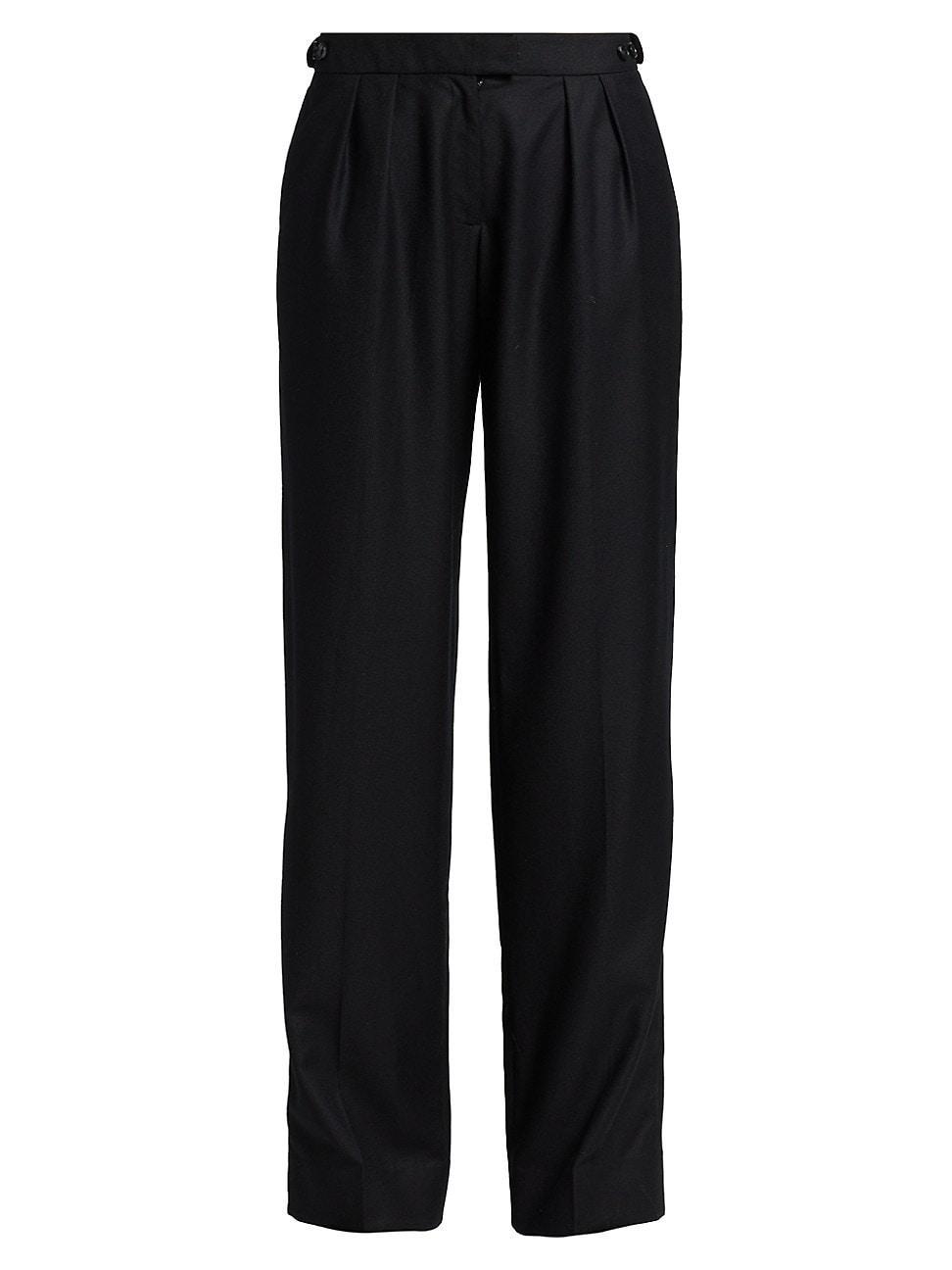 Womens Stocki Pleated Wool Pants Product Image