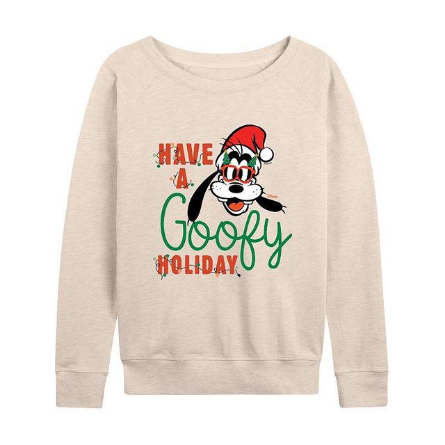 Disneys Goofy Womens Holiday Lightweight French Terry Sweatshirt Product Image