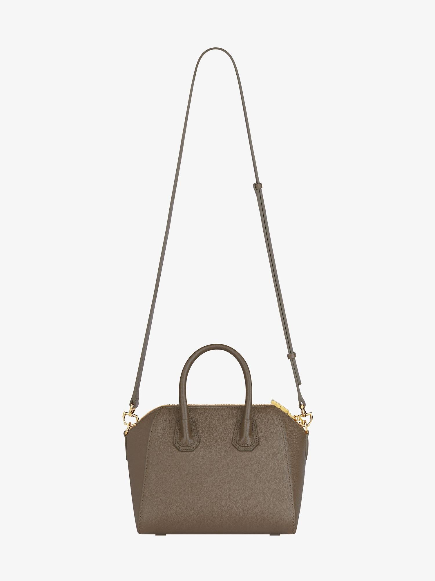 Mini Antigona bag in grained leather Product Image