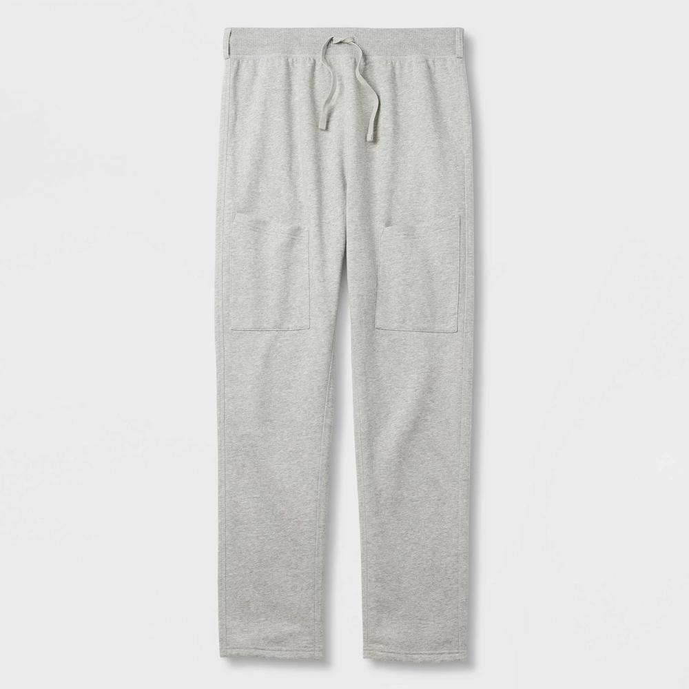 Mens Adaptive Seated Fit Straight Fleece Sweatpants - Goodfellow & Co Heather M Product Image