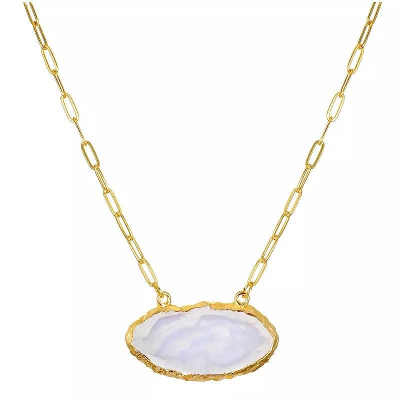 Emberly Gold Tone Short Statement Necklace, Womens, White Product Image