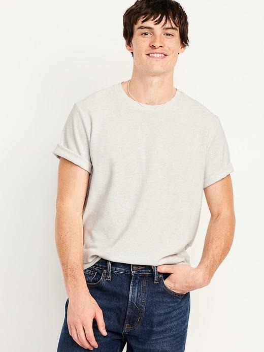 Textured-Bouclé T-Shirt Product Image