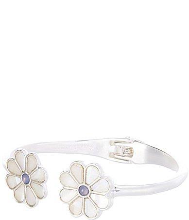 Lucky Brand Inlay Daisy Cuff Bracelet Product Image