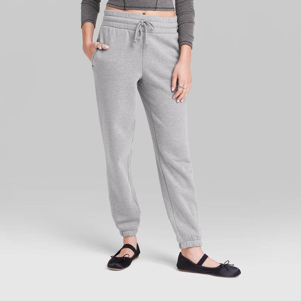 Womens High-Rise Tapered Sweatpants - Wild Fable Heather XXS Product Image