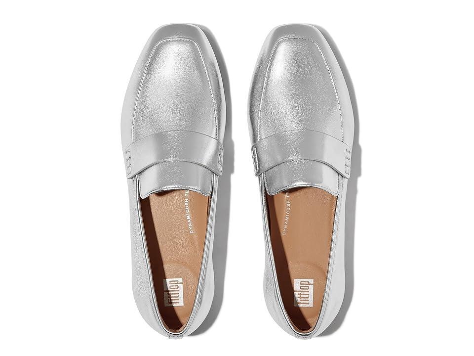 FitFlop Delicato Soft Metallic-Leather Loafers Women's Flat Shoes Product Image