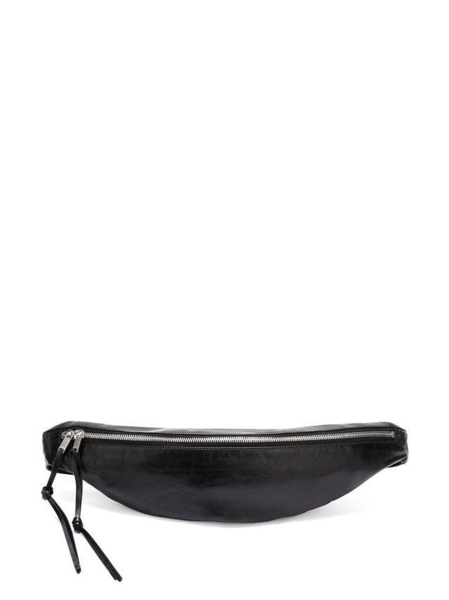 JIL SANDER Smooth-grain Leather Belt Bag In Black Product Image