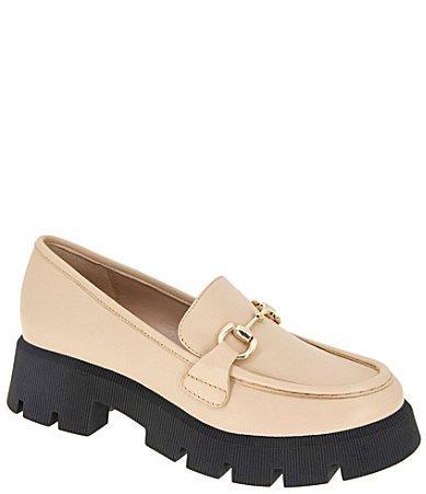 BCBGeneration Raylin Leather Platform Lug Sole Bit Buckle Loafers Product Image