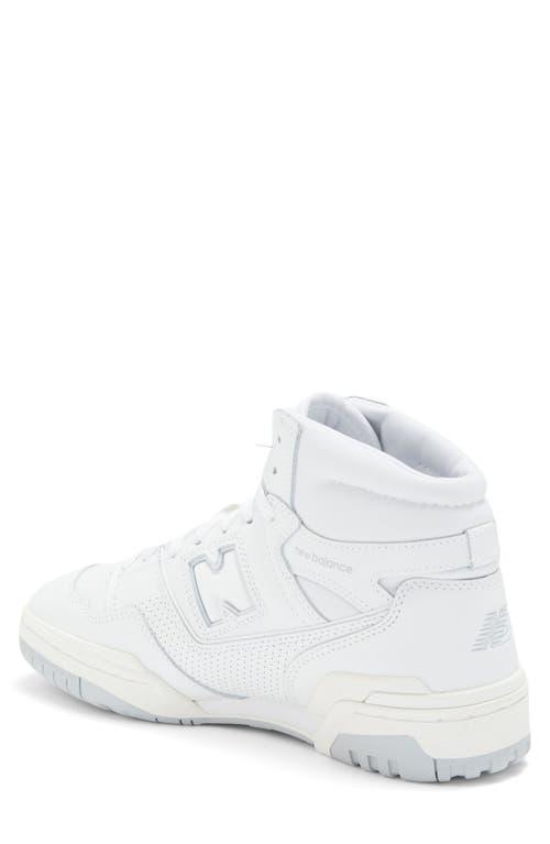 NEW BALANCE 650 High Top Sneaker In White Product Image