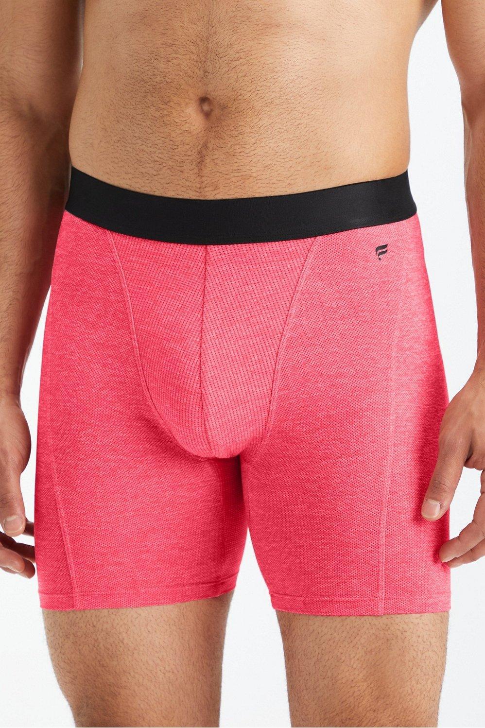 Fabletics Men The Blueprint Boxer Brief male Magenta Red Size XL Product Image