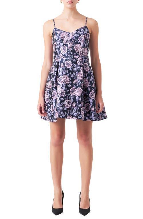 Endless Rose Floral Jacquard Minidress Product Image