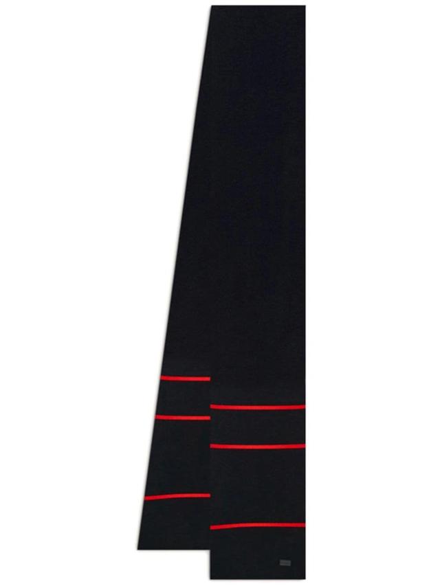 Cashmere Scarf In Black/red Product Image