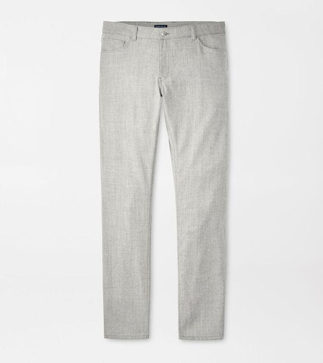 Peter Millar Mens Excursionist Flex Alpine Five-Pocket Pant | Color: British Grey | Size: 30 Product Image