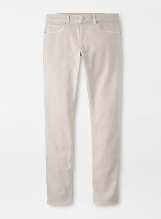 Peter Millar Mens Fairfield Five-Pocket Pant | Color: Stone | Size: 36 Product Image