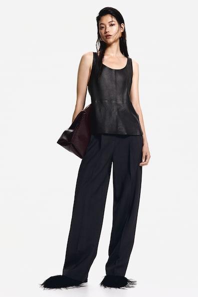 Wool-Blend Dress Pants Product Image