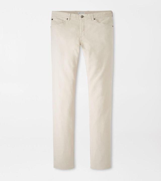 Peter Millar Mens Coastline Five-Pocket Pant | Color: Stone | Size: 32 Product Image