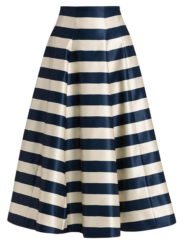 Womens Sam Stripe Midi-Skirt Product Image