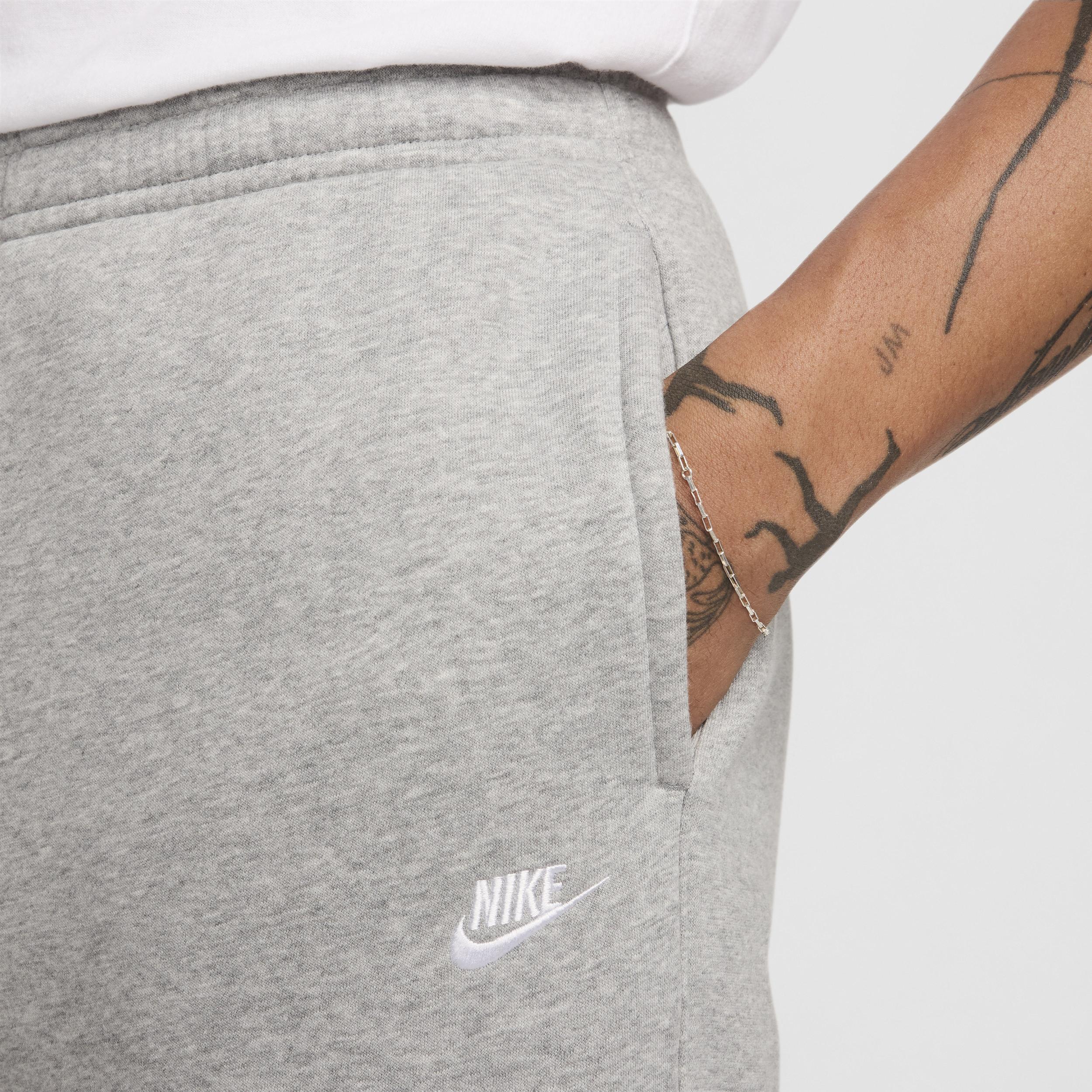 Nike Mens Nike Club BB Fleece Bungee Pants - Mens Grey/Grey Product Image