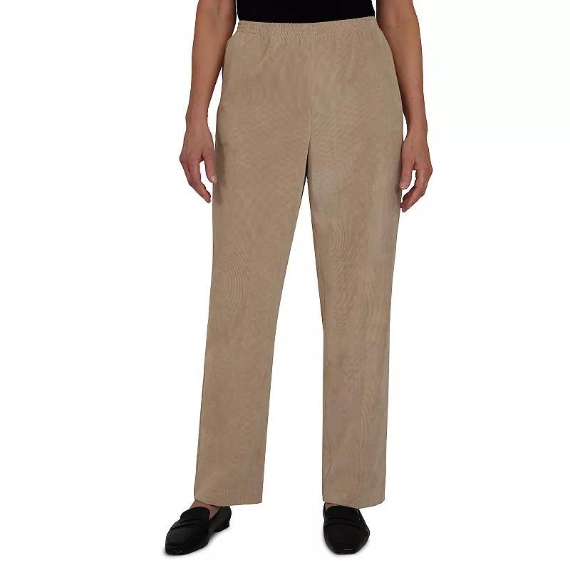 Alfred Dunner Petite Classics Pull-On Corduroy Straight Leg Pants, Petite & Petite Short Product Image