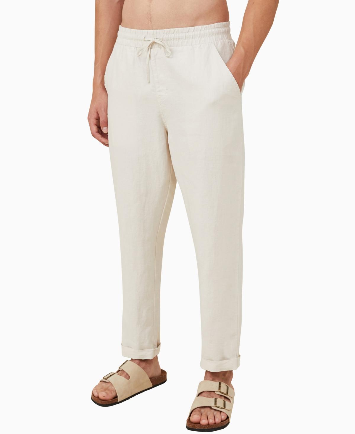 Cotton On Mens Linen Drawstring Pants Product Image