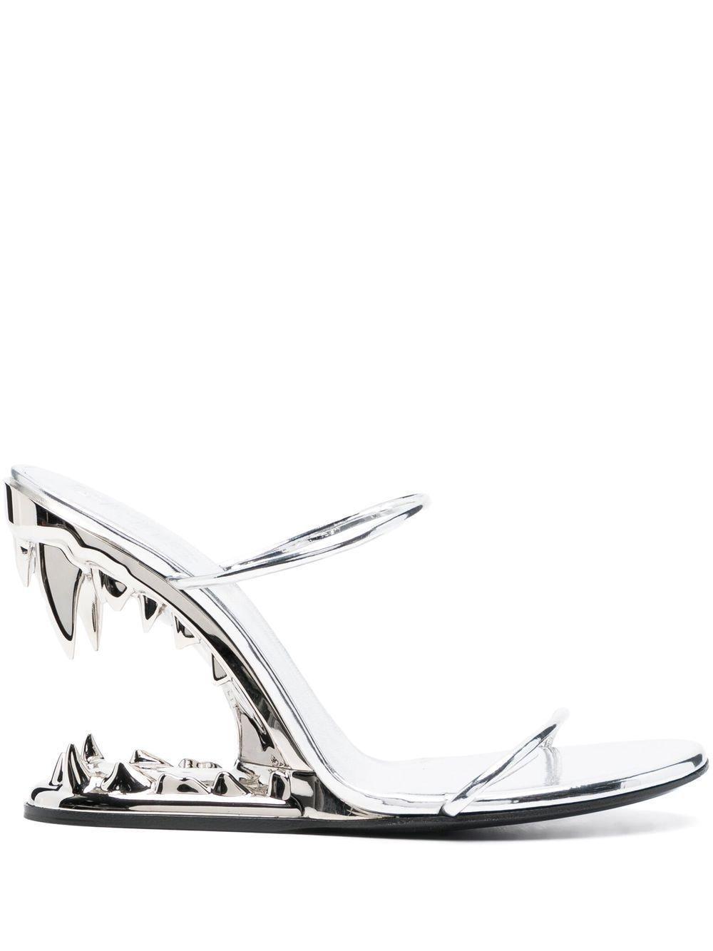 metallic 105mm heeled sandals Product Image