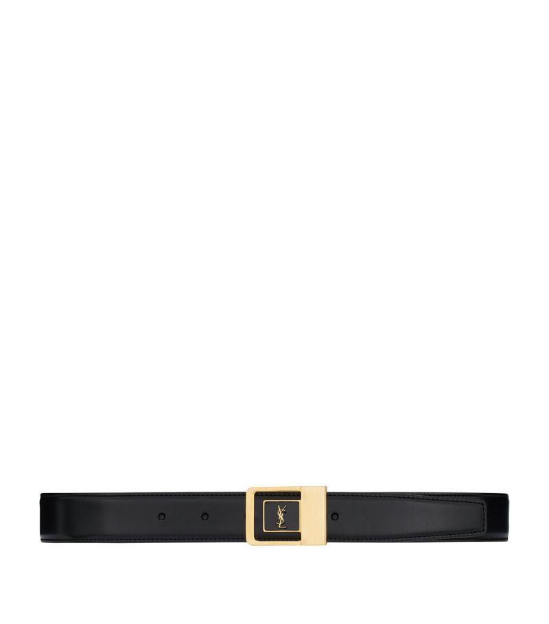 Leather Logo Belt In Black Product Image