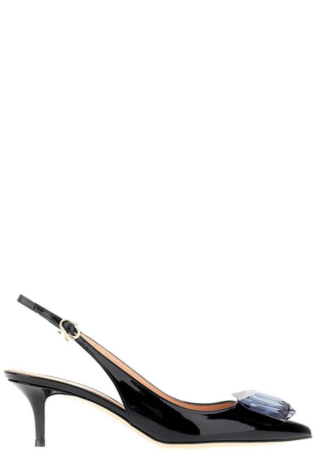 GIANVITO ROSSI Jaipur Slingback Pumps In Black Product Image